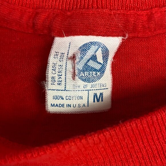 Vintage 70s Snoopy T Shirt Men's Medium Peanuts Cornell Medical Center Artex - Picture 6 of 10